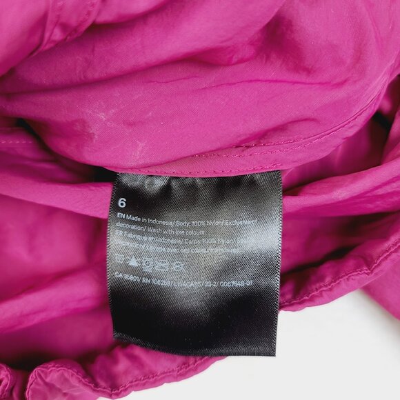 Lululemon Women's Magenta Purple Evergreen Cropped Scuba Rain Jacket Size 6 - Picture 6 of 7